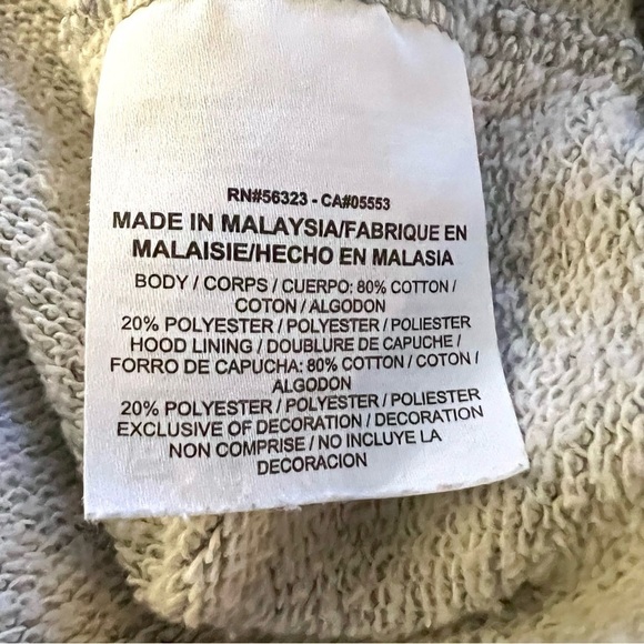 Nike Just Do It Light Gray Hooded Sweatshirt Kangaroo pockets Large #586186-063 - Picture 7 of 7